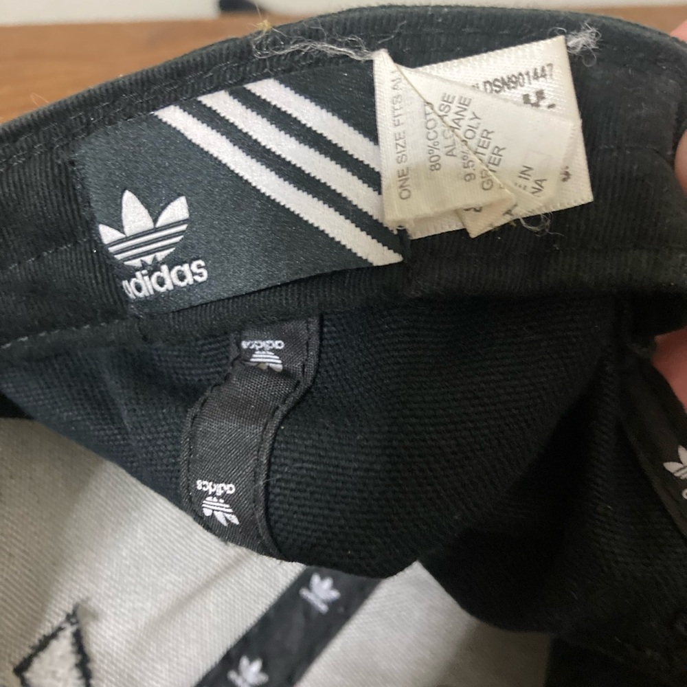 Adidas Black and White Cap with Reflective Snake Print - Picture 3 of 3